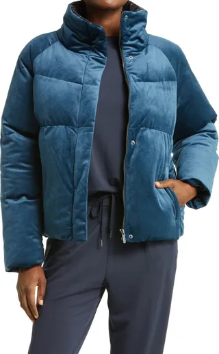 Velvet Puffer Jacket