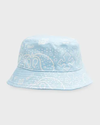 Men's Bandana Canvas Bucket Hat