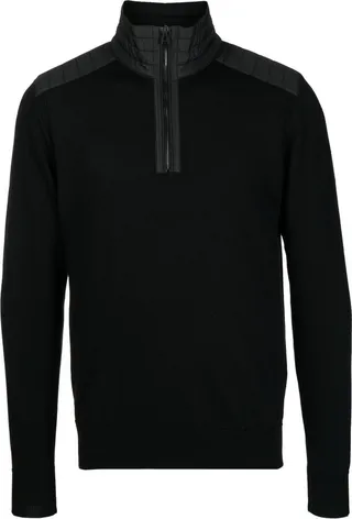 Black Kilminton Logo Patch Sweater