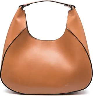 Tucson curved leather tote bag