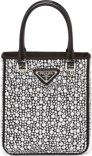 crystal-studded Duchesse mini-bag