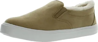 Phyllys Womens Faux Suede Cozy Slip-On Sneakers