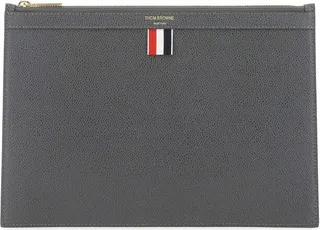 Thom Browne Pebbled Tablet Clutch Bag