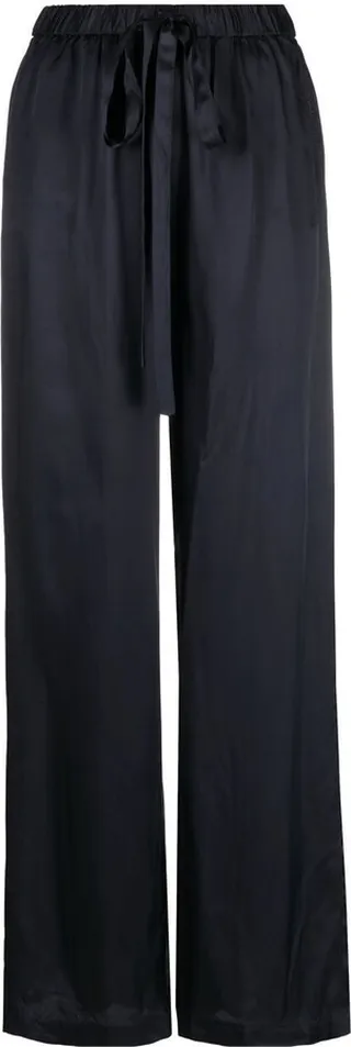 Drawstring High-Waisted Trousers