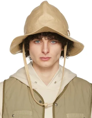 visvim Beige Panamka Scout Hat