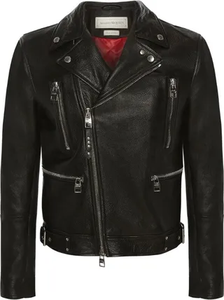 Alexander Mcqueen Leather Biker Jacket