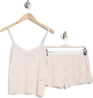 Tie Back Camisole & Shorts Pajama Set