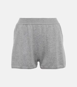 Ajour cashmere shorts