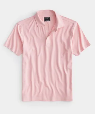 Fine Pique Polo in Rose Quartz