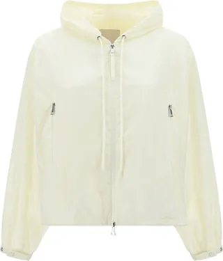 Moncler Logo Patch Zipped Windbreaker