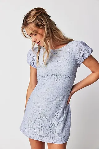 Hailee Lace Mini Dress by Free People
