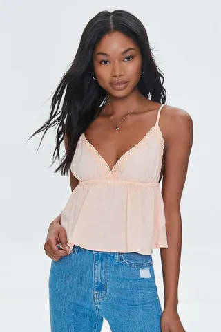 Crochet-Trim Cami