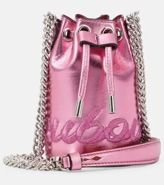 Marie Jane Mini leather bucket bag
