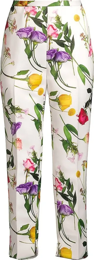 Ziaah Straight-Leg Floral Pants