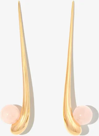 Gold Vermeil Adisa Quartz Drop Earrings