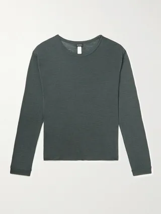 TENCEL™ Lyocell and Wool-Blend Pyjama Top