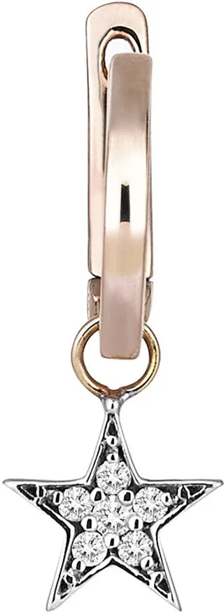 Wonder Diamond Star Hoop Earring