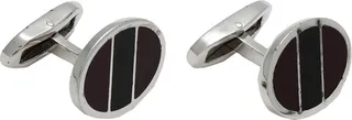 Cufflinks And Tie Clips Burgundy