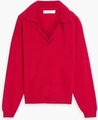 Cashmere polo sweater