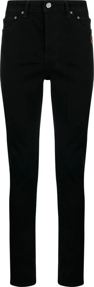 Logo-Embroidered Skinny-Cut Jeans