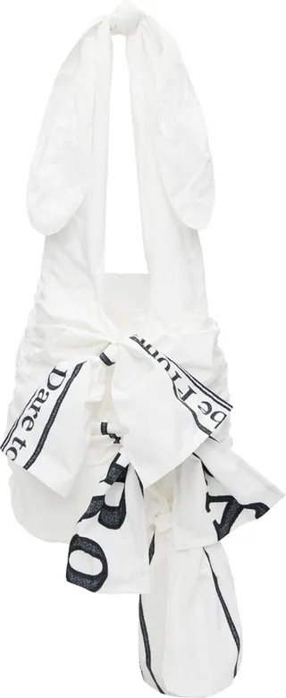 TheOpen Product White Ruched Training Tote