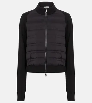 Quilted down jacket