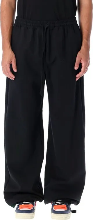Off-White High Waist Straight Leg Trousers