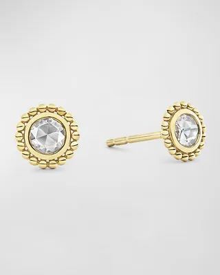 18k Covet Diamond 4mm Rose-Cut Stud Earrings
