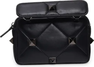 Small Roman Stud Leather Crossbody Bag