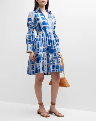 Busola V-Neck Collared Mini Dress