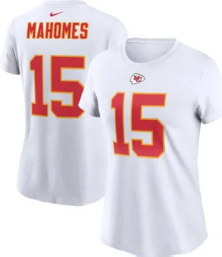 Women's Nike Patrick Mahomes White Kansas City Chiefs Player Name and Number T-shirt