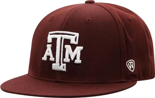 Men's Top of the World Maroon Texas A & M Aggies Team Color Fitted Hat