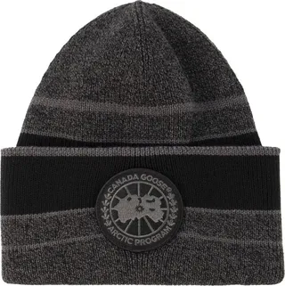 Canada Goose Logo-Patch Striped Knit Beanie