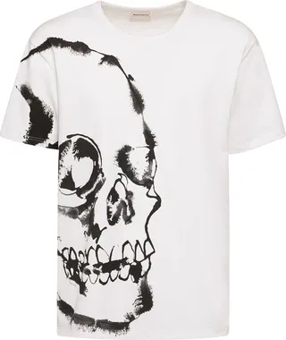Skull printed cotton t-shirt