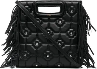 Fringed Quilted Tote Bag