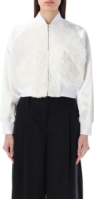 Cropped Bomber Jacket
