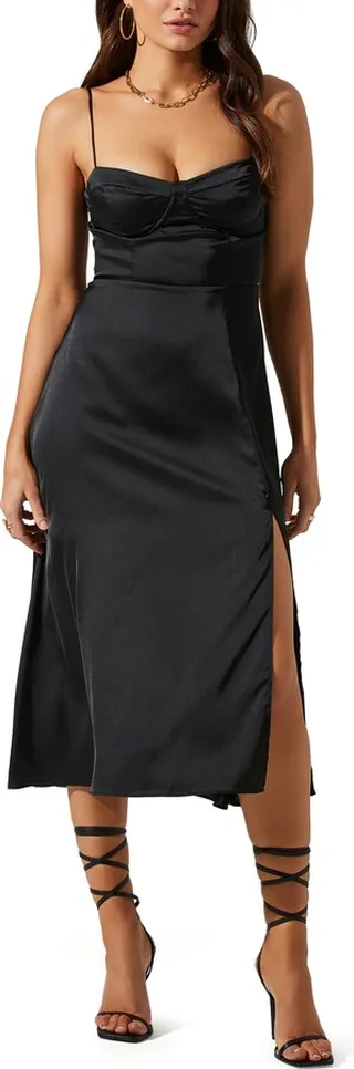 Bustier Satin Dress