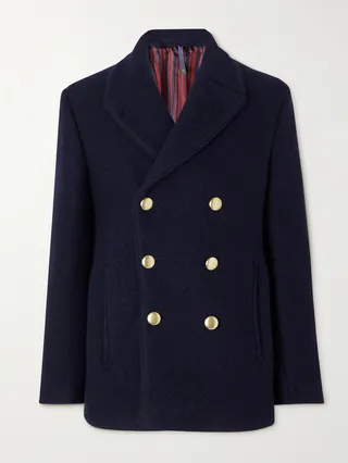 Montedoro Double-Breasted Wool-Blend Felt Coat