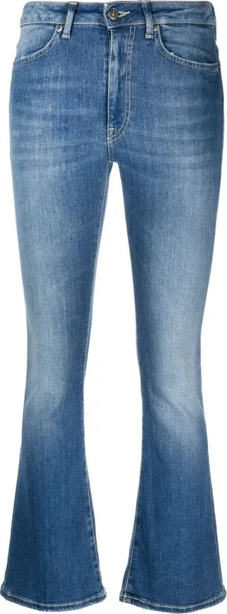 High-Waisted Bootcut Jeans