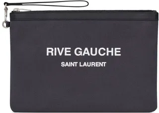 Logo-Print Zipped Pouch