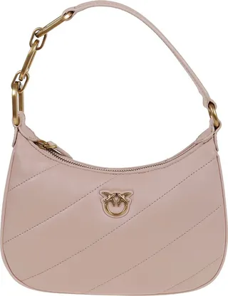 Pinko Logo Plaque Quilted Mini Shoulder Bag