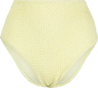 Textured High-Waisted Bikini Bottoms