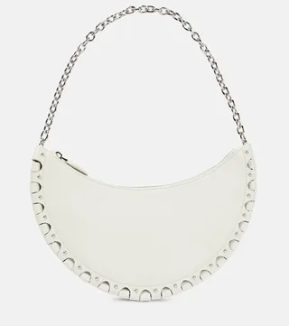 Le Demi-Lune Small leather shoulder bag