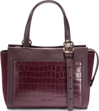 3-in-1 Convertible Leather Tote Bag