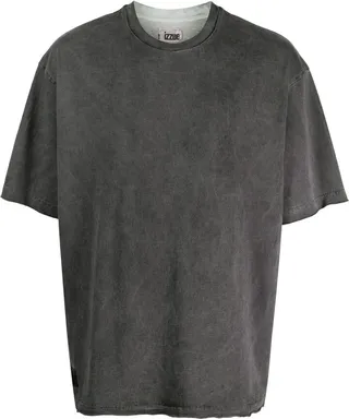 logo-print washed T-shirt