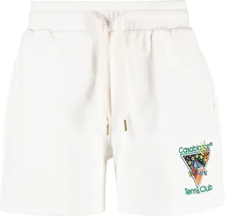 Embroidered-Logo Track Shorts