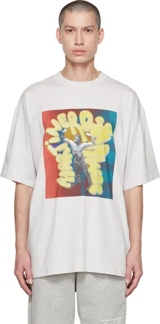 Martine Rose Gray Graphic T-Shirt