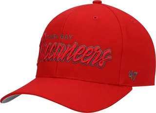 Men's Red Tampa Bay Buccaneers Street Script Mvp Snapback Hat