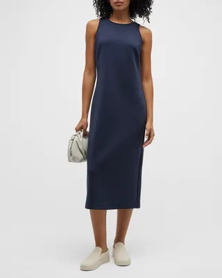 Mammola Jewel-Neck Midi Tank Dress