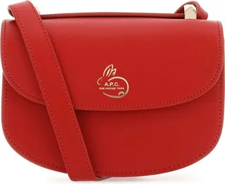 A.P.C. Logo Printed Foldover Top Crossbody Bag